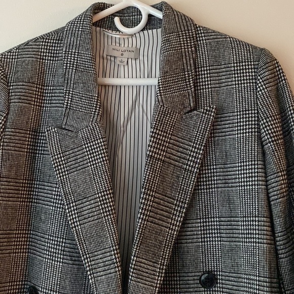 Nili Lotan x Target Women's Black & White Houndstooth Plaid size Large - Picture 2 of 10